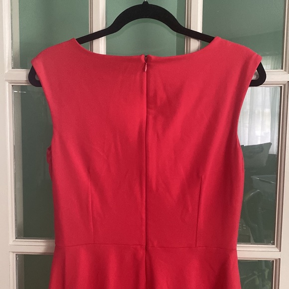 Cynthia Rowley Capped Sleeve Party Dress, Medium, Coral - Picture 5 of 15